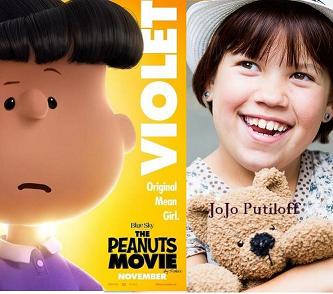 snoopy film - role: VIOLET GRAY